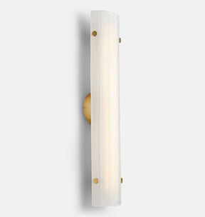 Willamette 28″ LED Clear Fluted Glass Wall Sconce
