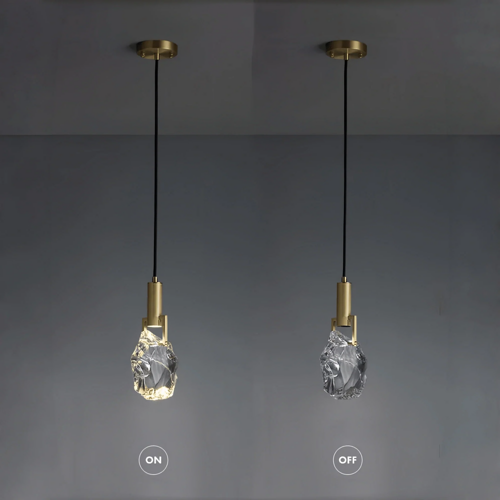 Irregular crystal pendant 6 styles - Arialamps