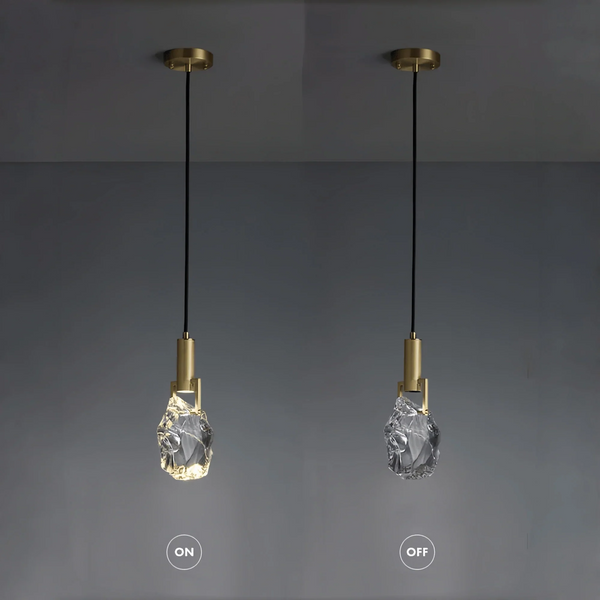 Irregular crystal pendant 6 styles - Arialamps