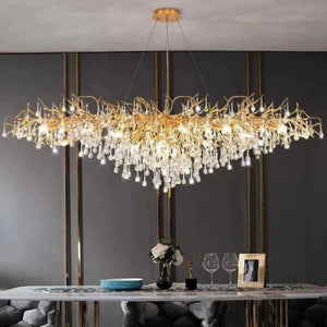 Kairos Dining Room Branch Chandelier-chandeliers for dining room,chandeliers for stairways,chandeliers for foyer,chandeliers for bedrooms,chandeliers for kitchen,chandeliers for living room-L180cm (L70¾")-Arialamps