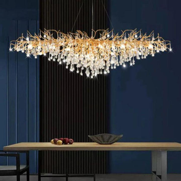 Kairos Dining Room Branch Chandelier-chandeliers for dining room,chandeliers for stairways,chandeliers for foyer,chandeliers for bedrooms,chandeliers for kitchen,chandeliers for living room-L160cm(L63")-Arialamps