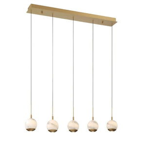 Kimma Lights Linear LED Chandelier-Chandelier-Arialamps