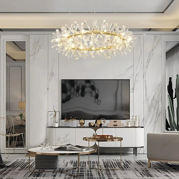 Kylia Ring Crystal Chandelier - Arialamps