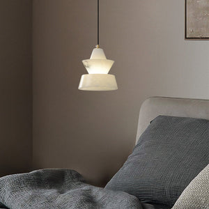 Koltin Lab Small Alabaster Coffee Table Pendant, Modern Pendant Light Besides Bed Chandelier Kevin Studio Inc