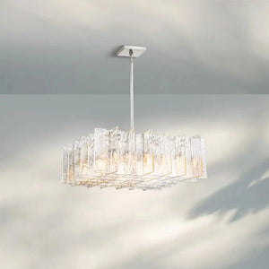 Lattic Square Chandelier 37''-