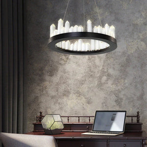 Leti Crystal Round Chandelier-