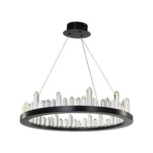 Leti Crystal Round Chandelier - Arialamps