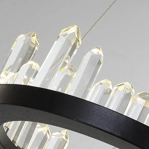Leti Crystal Round Chandelier - Arialamps