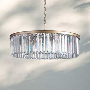 Leyland Crystal Round Chandelier-
