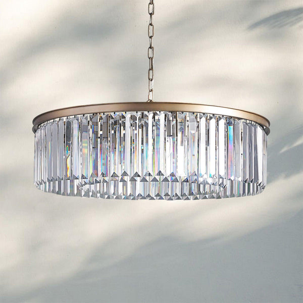 Leyland Crystal Round Chandelier-
