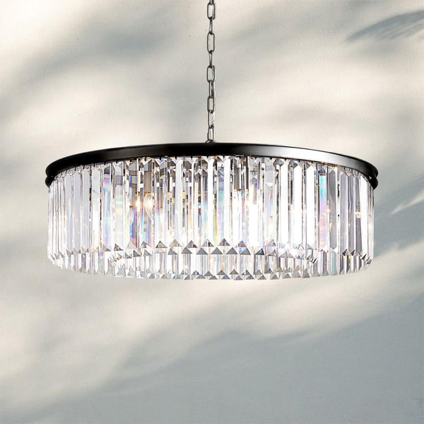 Leyland Crystal Round Chandelier-
