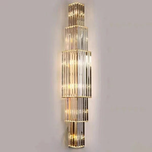 Light Luxury Crystal Layered Wall Lamp - Arialamps