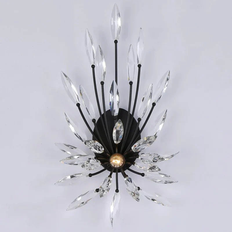 Lily Starburst Crystal Sputnik Wall Sconce - Arialamps