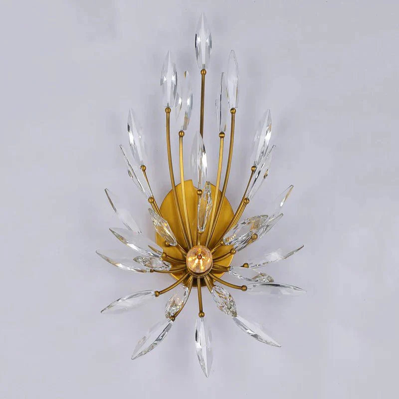Lily Starburst Crystal Sputnik Wall Sconce - Arialamps