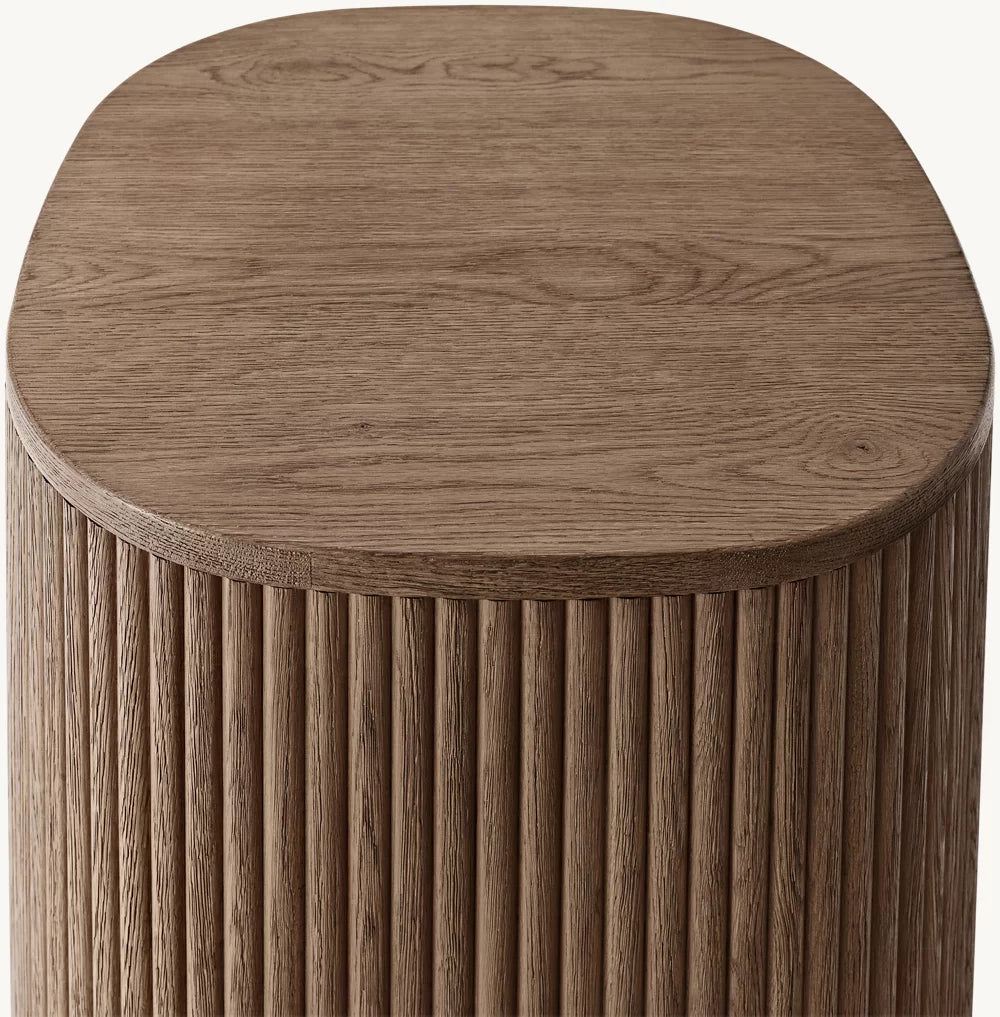 Mulho Wood Square Side Table