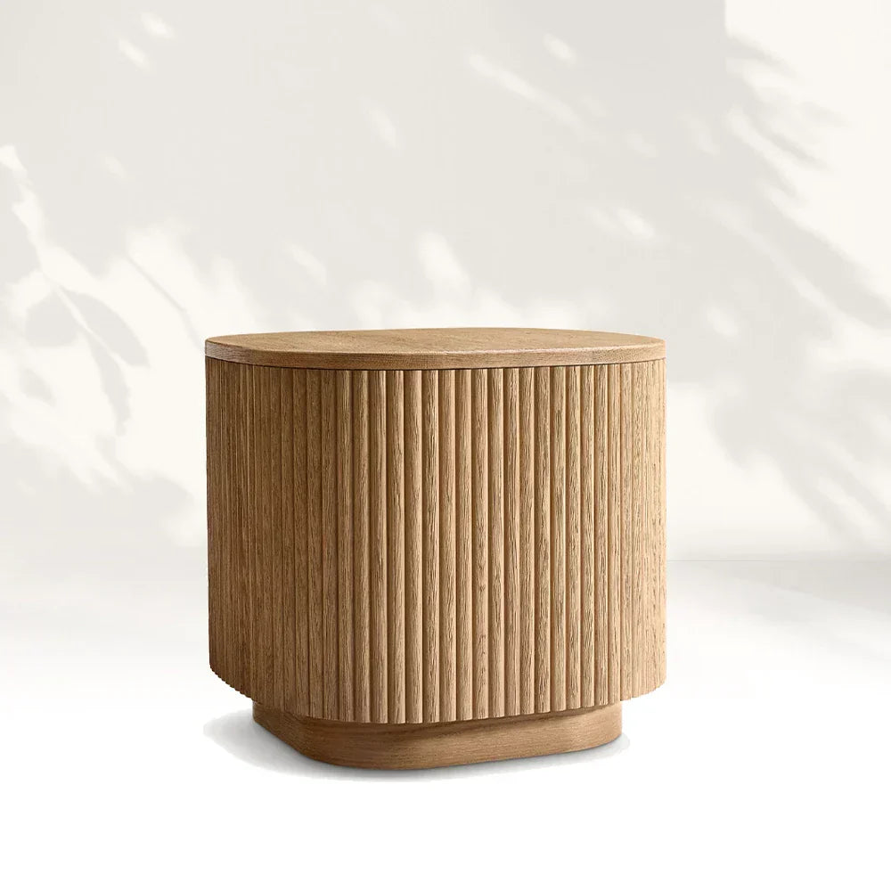 Mulho Wood Square Side Table