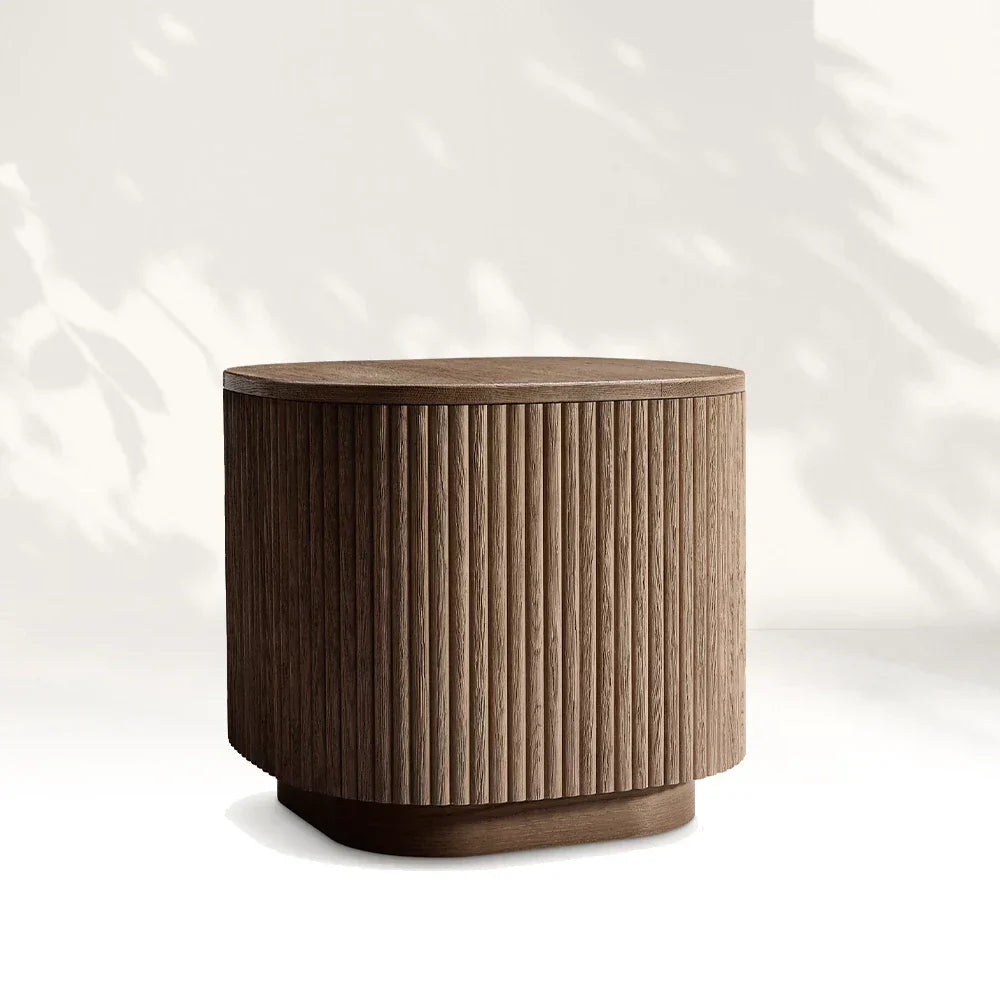 Mulho Wood Square Side Table