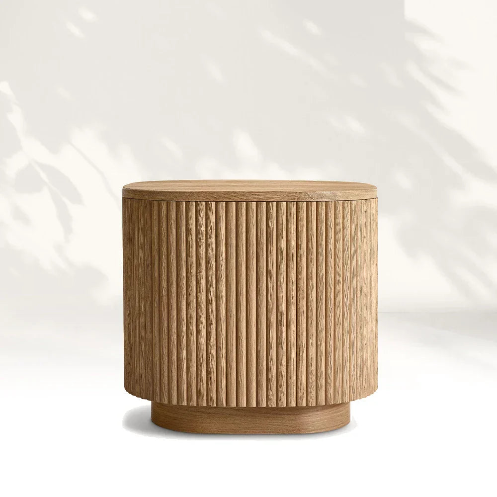 Mulho Wood Square Side Table