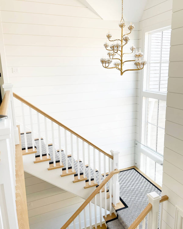 Luxury Branch Flower Chandelier in Gold for Living Room Staircase and Bedroom Lighting-Chandeliers-Arialamps