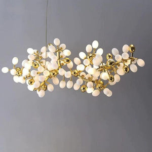 Luxury Escamoles Modern Linear Grape Chandelier-Arialamps