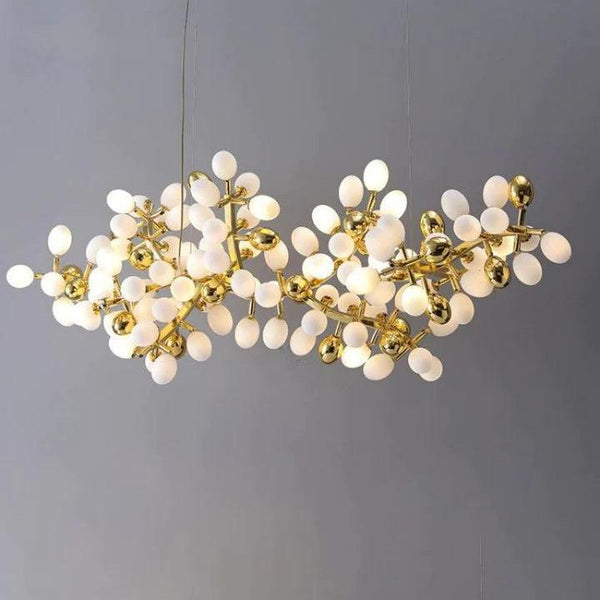 Luxury Escamoles Modern Linear Grape Chandelier-Arialamps
