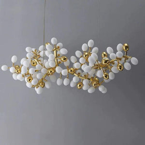 Luxury Escamoles Modern Linear Grape Chandelier-Arialamps