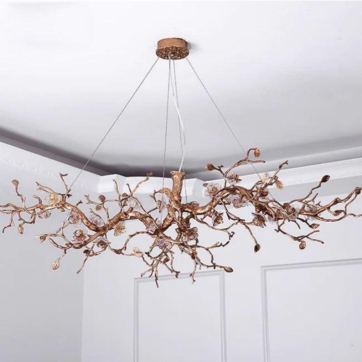 Luxury Flower Tree Branch Chandelier-chandeliers for dining room,chandeliers for stairways,chandeliers for foyer,chandeliers for bedrooms,chandeliers for kitchen,chandeliers for living room-L 39.4″(100cm) x W 25.6″(65cm) x H 22.8″(58cm)-Arialamps