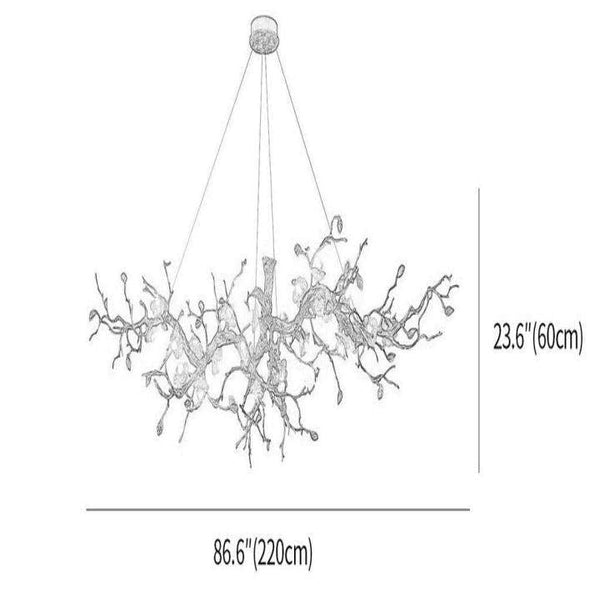 Luxury Flower Tree Branch Chandelier-chandeliers for dining room,chandeliers for stairways,chandeliers for foyer,chandeliers for bedrooms,chandeliers for kitchen,chandeliers for living room-Arialamps