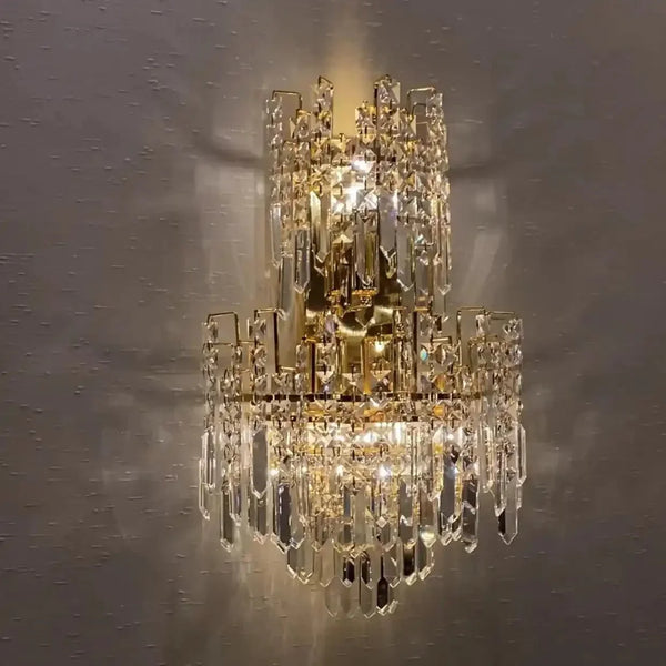 Luxury Hotel Hallway Ceiling Lighting Fixture Large Round Crystal Chandelier - Arialamps