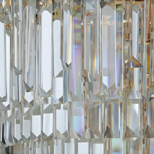 Luxury Hotel Hallway Ceiling Lighting Fixture Large Round Crystal Chandelier - Arialamps