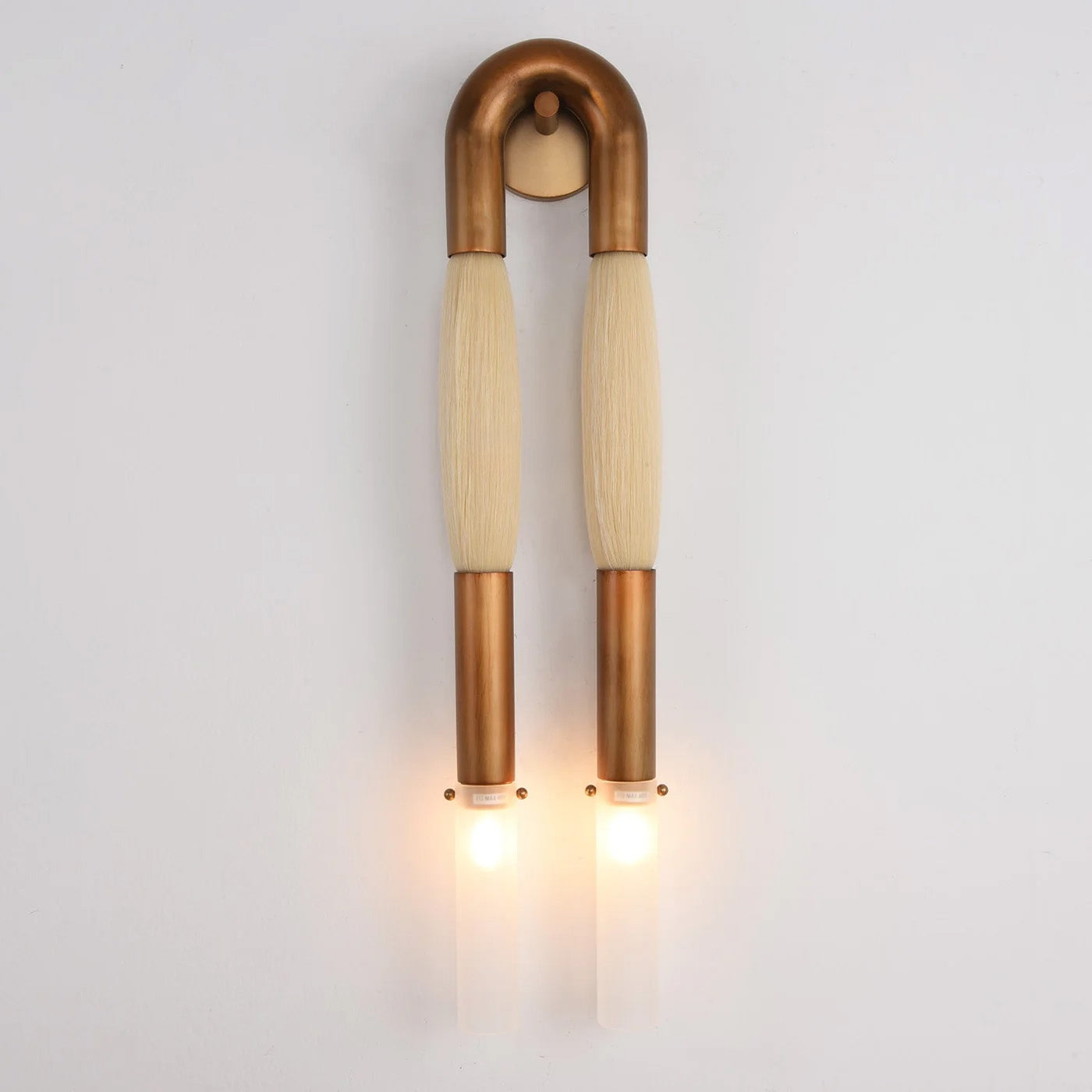 Double Head Antonia Horsehair Sconce