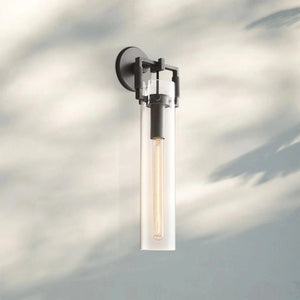 Machine Class Cylinder Wall Sconce 9‘’ 12‘’ 16‘’-16‘’-Matt Black-