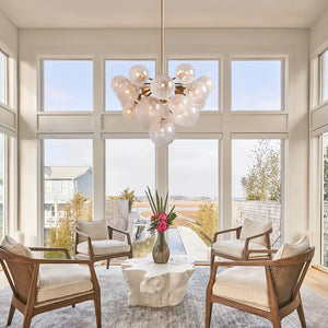 Mandoza Chandelier 19/37 Light-Lighting-19 LIGHT-Brass-Arialamps