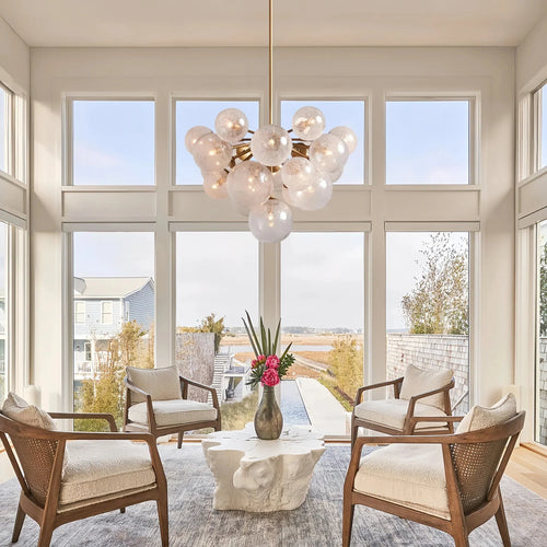 Mandoza Chandelier 19/37 Light-Lighting-19 LIGHT-Brass-Arialamps