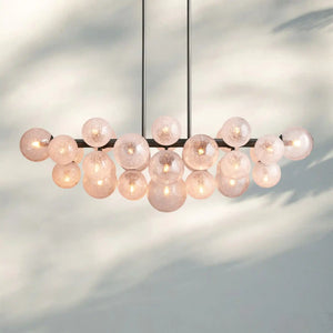 Mandoza Linear Chandelier-Lighting-Bronze-Arialamps