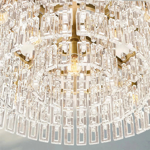 Marigan K9 Crystal Round Chandelier for Living Room-