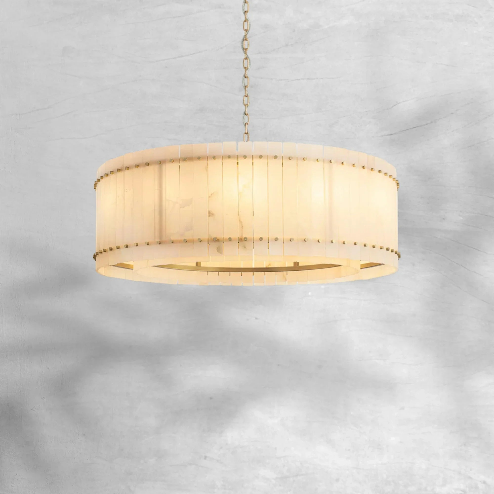 Sun Marcus Alabaster Round Chandelier