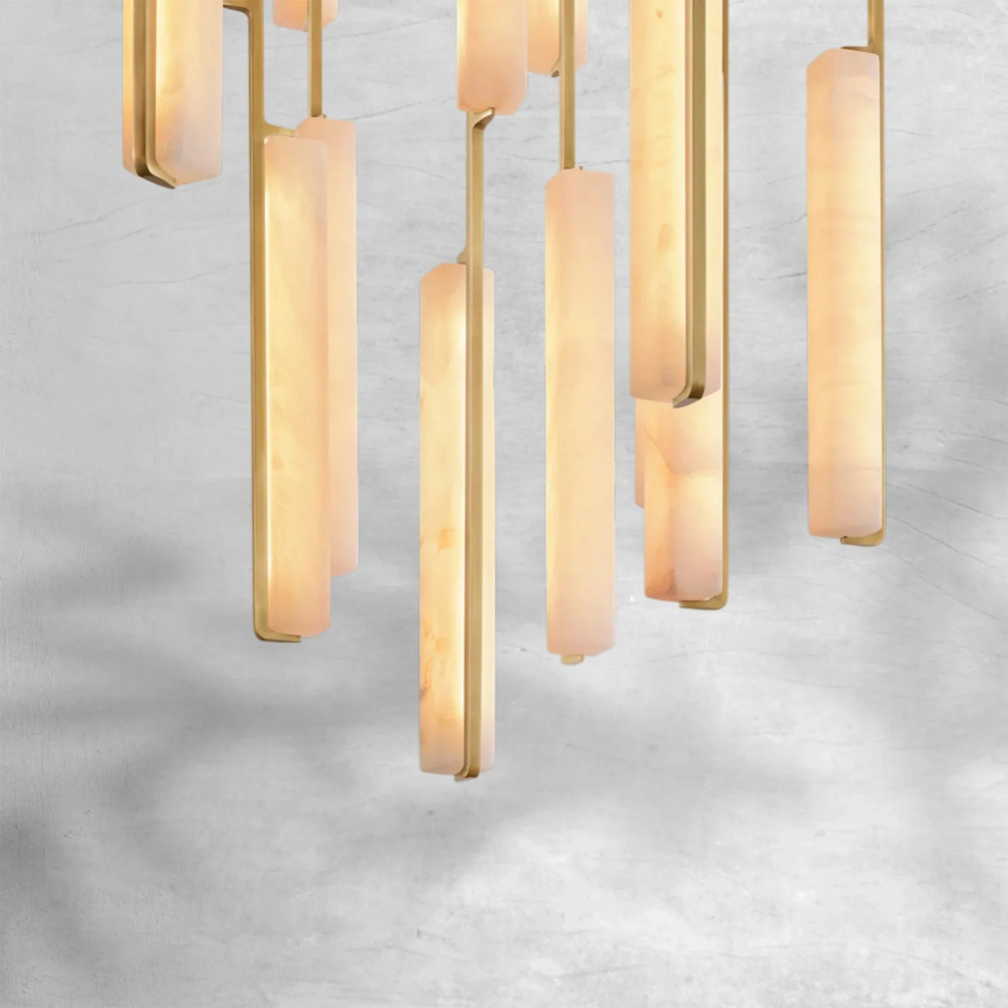 Auduban Alabaster Round Chandelier