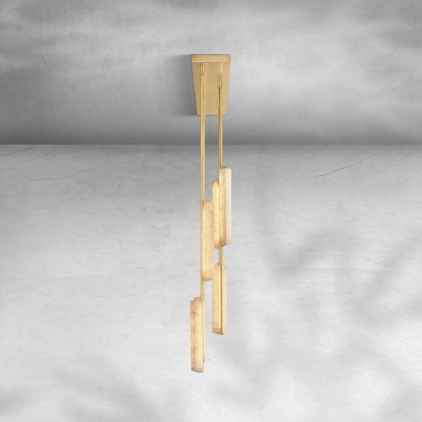 Auduban Alabaster Linear Chandelier - Arialamps