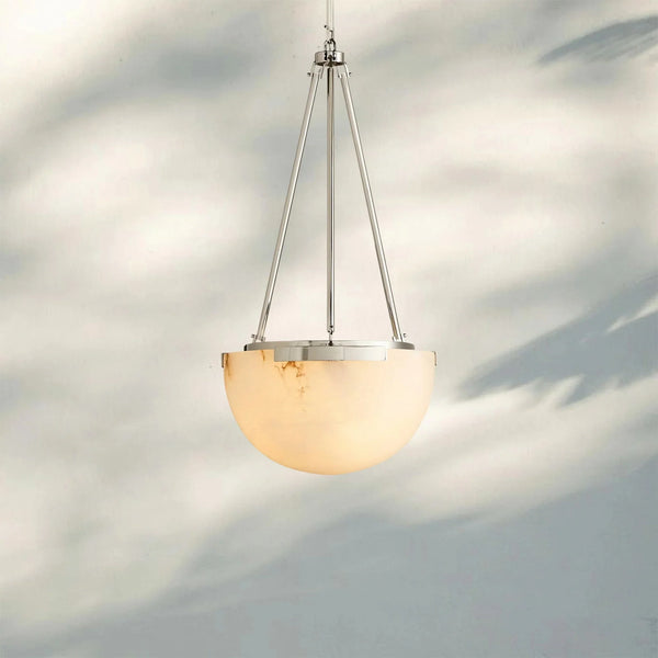 Melang Alabaster Globe Pendant Lamp - Arialamps