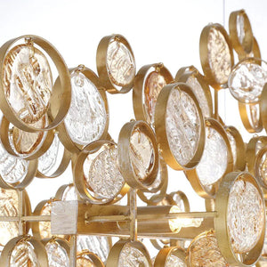 Mirella Trento Clustered Glass Linear Chandelier - Arialamps