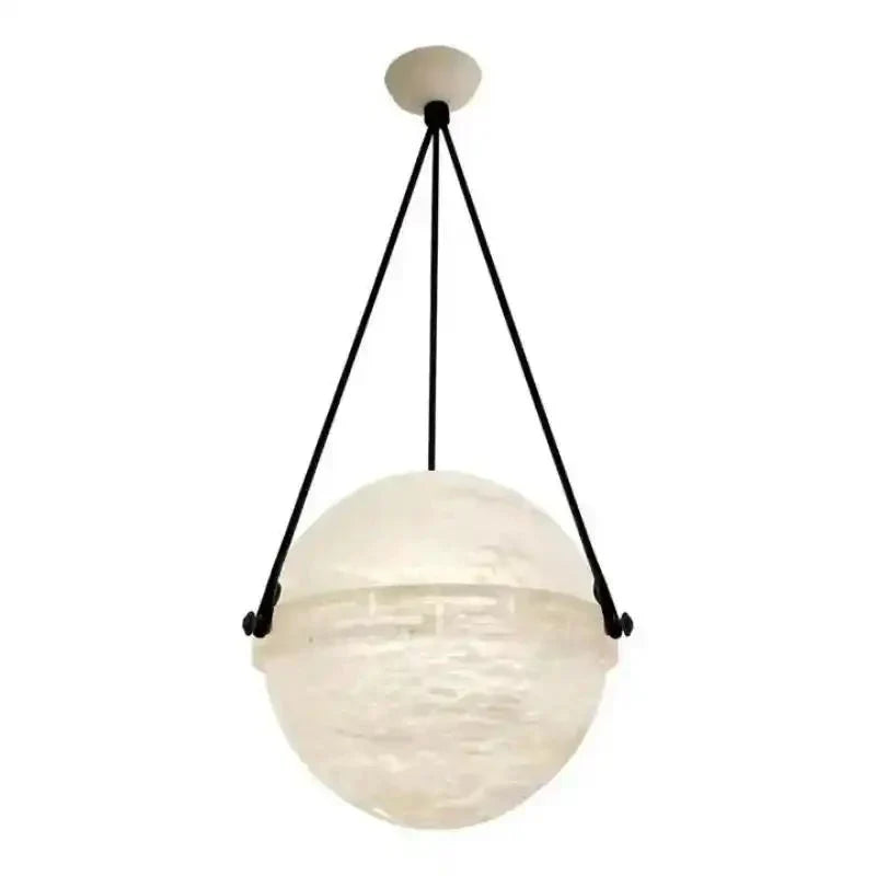 Modern Alabaster Globe Pendant Light - Arialamps