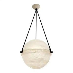 Modern Alabaster Globe Pendant Light - Arialamps