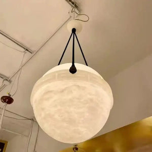 Modern Alabaster Globe Pendant Light - Arialamps