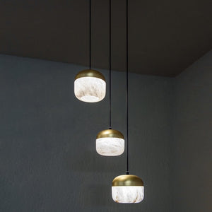 Ava Radiance - United Modern Alabaster Pendant Lamp For Staircase, Kitchen Pendant Light Chandelier Kevin Studio Inc
