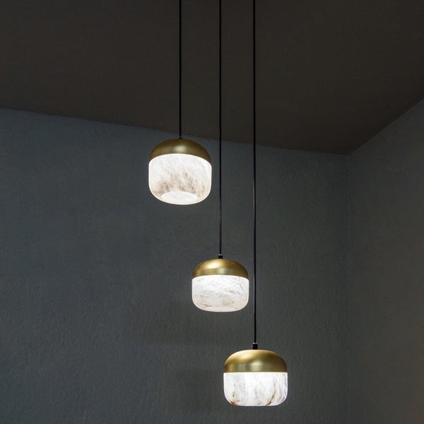 Modern Alabaster Pendant Lamp For Staircase, Kitchen Pendant Light