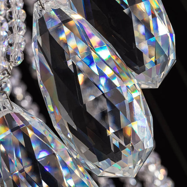 Modern Art Design Crystal Spiral Raindrop Chandelier - Arialamps