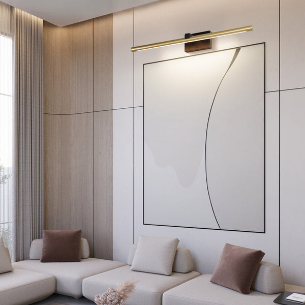 Modern Brass LED Wall-Mounted Vanity Light for Bathroom Mirrors
