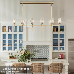 Modern Crystal Chandelier 10 Lights Brass 65in Gold Rectangle K9 Pendant Light