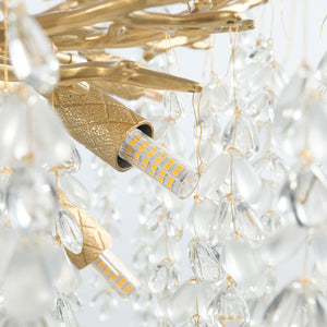 Michelli Modern Crystal Tree Branch Chandelier for Living Room